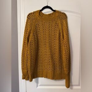 American Eagle. Cozy Mustard Knit Sweater